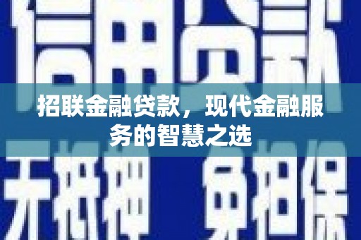埇桥招联金融贷款，现代金融服务的智慧之选