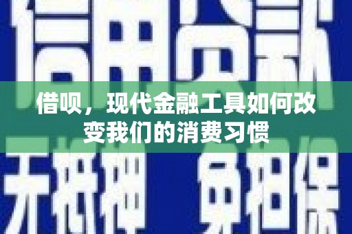 埇桥借呗，现代金融工具如何改变我们的消费习惯