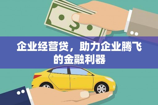 埇桥企业经营贷，助力企业腾飞的金融利器
