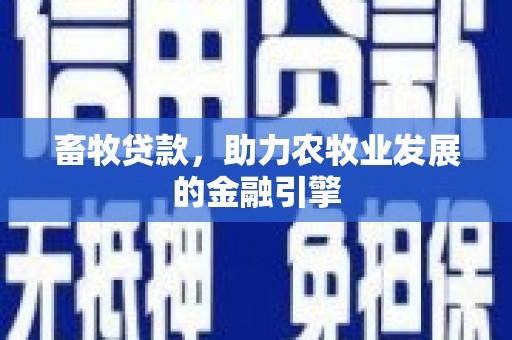 埇桥畜牧贷款，助力农牧业发展的金融引擎