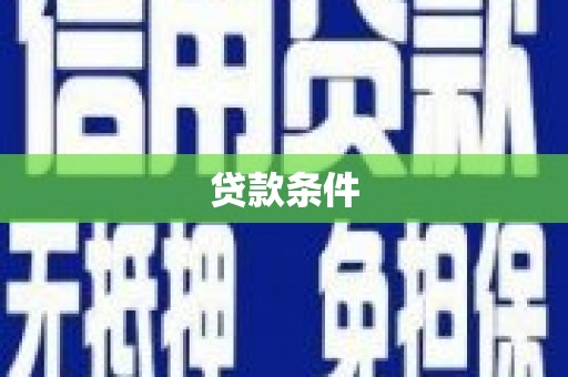 埇桥贷款条件