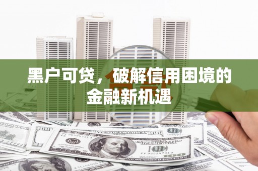 埇桥黑户可贷，破解信用困境的金融新机遇