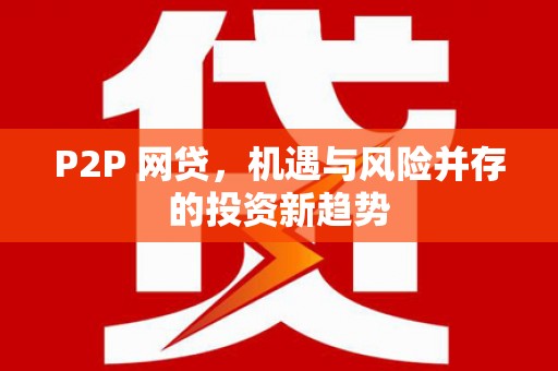 埇桥P2P 网贷，机遇与风险并存的投资新趋势